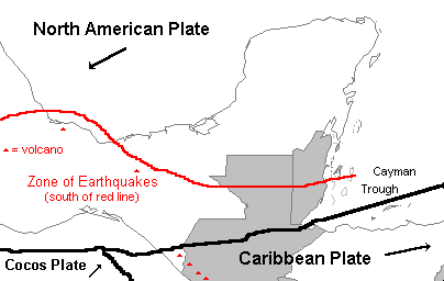 Tectonics map